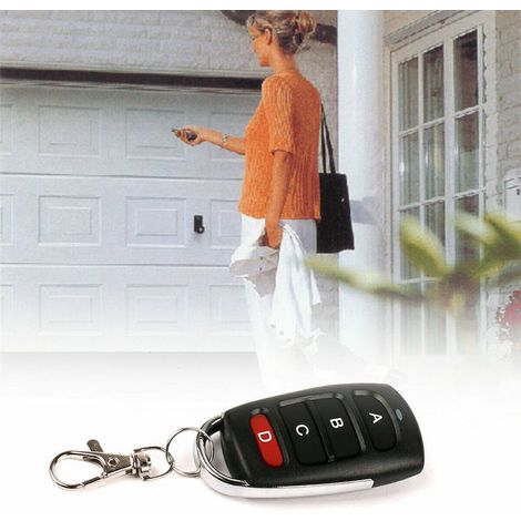 433-MHz-Garagentor-Fernbedienung – Feste Version für vorprogrammierte Codes – Kompatibel mit elektrischen Toren und Garagentoren – 1 Stück (1/5)
