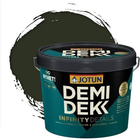 Peinture Bois - JOTUN - Lasure Opaque Satinée - RAL 6007 - Vert Bouteille - 3L (1/2)