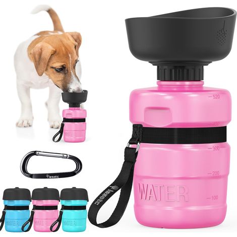 1 Gourde Chien, 520ml, Anti-fuite, Portable, Bol Intégré, Extérieur (1/5)