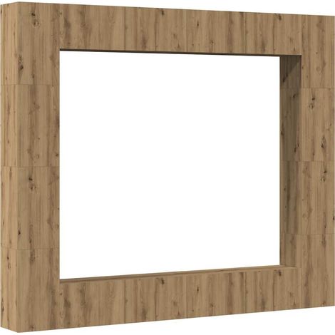Maison Exclusive - 8-tlg. TV-Schrank-Set Wandmontage Artisan-Eich