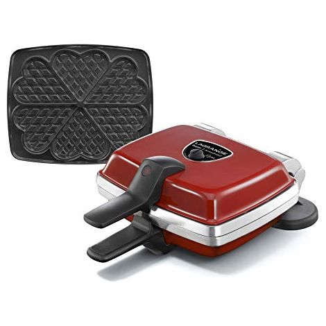 Lagrange Waffeliera Super 2 Rossa Antiaderente 1000W (1/4)