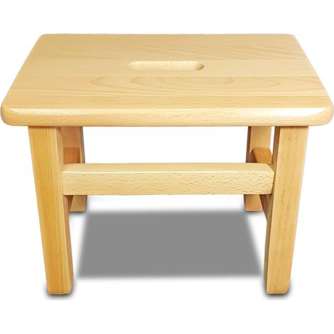 Sgabello in legno massello, 27 cm (1/5)