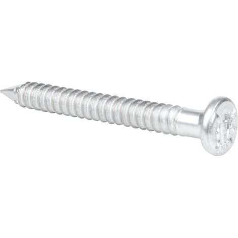 Clous de fixation galvanisés 4 x 40 mm – Lot de 50 pièces – Acier zingué – Classe III DIN 1052 – Marque (1/2)