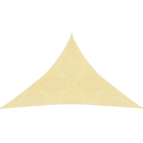 Vela ombreggiante/ombrellone HDPE 160 g/m² 3,5 x 3,5 x 4,9 m marrone 020009145