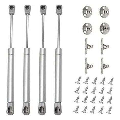 4Pcs Verin A Gaz 80N Verin Hydraulique Verin Meuble Amortisseur Porte Placard Pour Armoires Bibliothèques Meuble(4, 80N) (1/5)