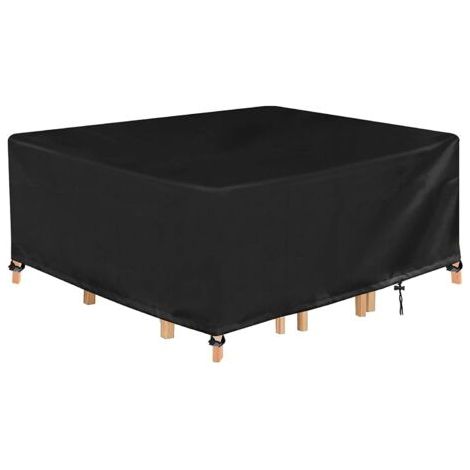 Telo protettivo per mobili da giardino, dimensioni 213 x 131 x 74 cm, realizzato in tessuto Oxford 210D, impermeabile, antivento, antipioggia, resistente ai raggi UV e agli strappi.