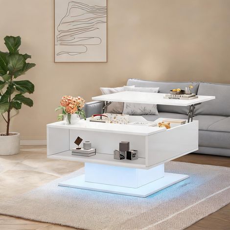 Table basse en panneau de particules 80 x 75 x 40 cm (1/5)