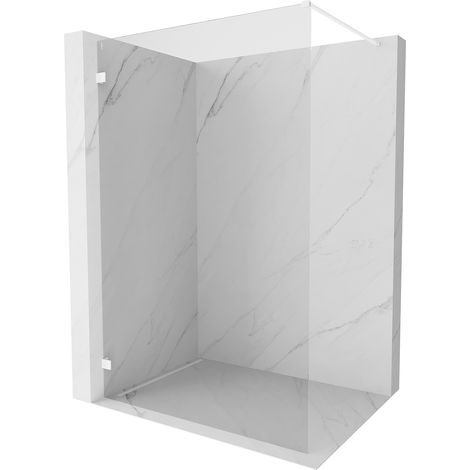 Mexen Lunar Duschwand Walk-in links 100 x 200 cm, transparent 8 mm, weiß - 830-100-000-20-00-L (1/5)