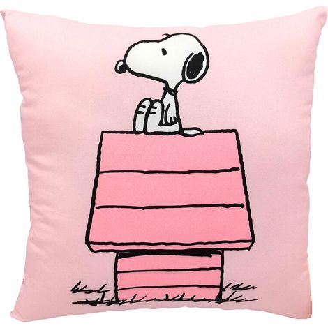 Cojin Caseta Rosa Snoopy