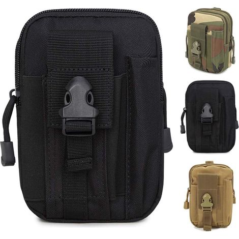 Riñonera táctica, funda multiusos para teléfono móvil, ideal para senderismo, viajes y deportes al aire libre. (1/4)