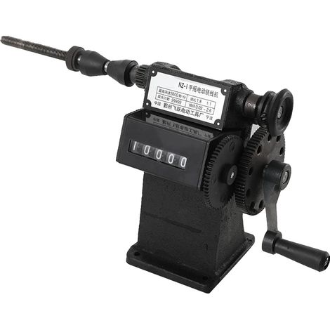 Macchina avvolgitrice con telaio in ghisa, diametro massimo 150 mm, diametro del filo di avvolgimento 0,02–2,6 mm, campo di conteggio 0–99.999, rapporto di trasmissione 1:8 (1/5)