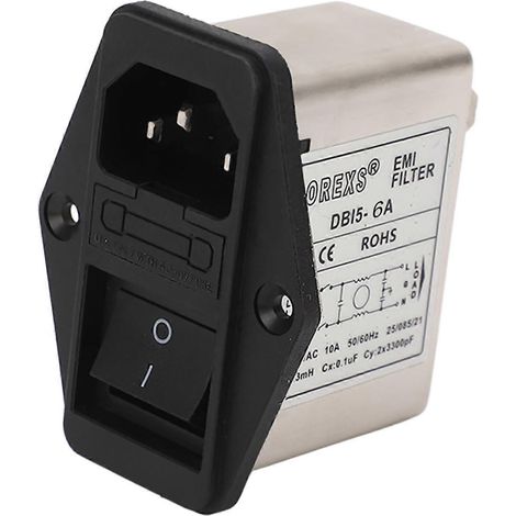 EMI-Netzfilter, einphasiger IEC-Steckdosenfeld-Netzfilter, Rauschunterdrücker für medizinische Geräte