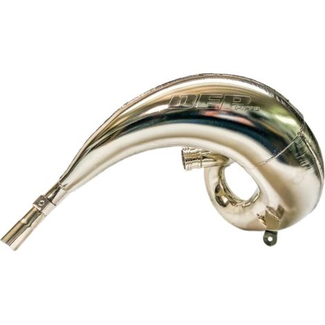 Tubos DEP con difusor/cámara/tubo de resonancia blindados niquelados (tubo de escape delantero niquelado): beta 250/300 RR '14 - '23 (reforzado 1,2 mm)