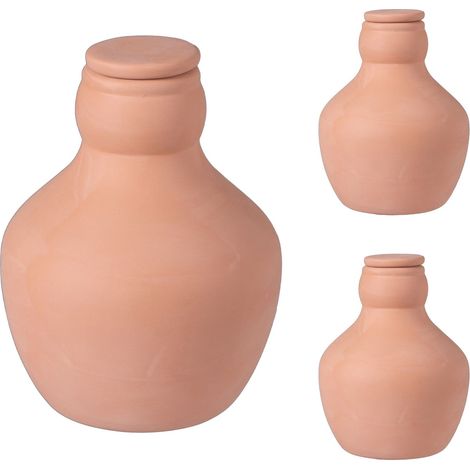 Set di irrigazione Ollas, vasi di terracotta da 500 ml, confezione da 3 (1/5)
