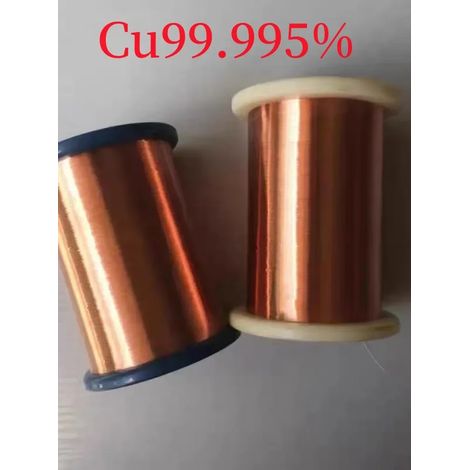 Fil de cuivre de haute pureté (Cu99,95 %) pour expériences de recherche scientifique (diamètre 1,2 mm, longueur 1 m). (1/5)