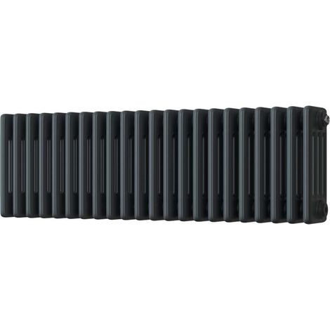 Alpha - Anthracite Column Radiator H300mm x W988mm 4 Column