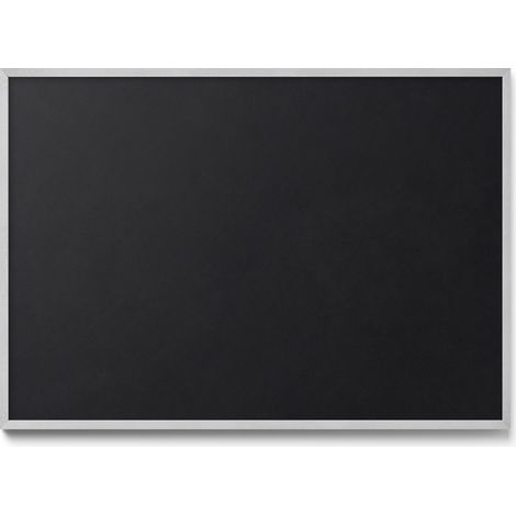 Tableau Magnétique décoratif en Métal – idéal pour Aimants - Couleur noire - Minimaliste - Cadre Argenté - 100x70 cm - Panneau Magnétique (1/5)