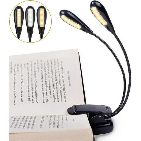 Lampe de lecture à 14 LED, lampe de chevet à pince, lampe de pupitre (1/5)
