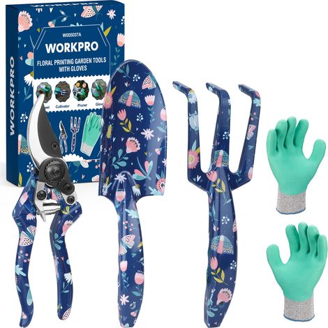 Ensemble d'Outils de Jardinage 4 Pièces en Acier Inoxydable (1/5)