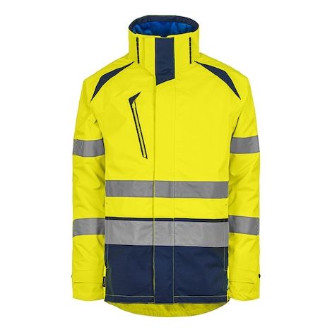 Parka haute visibilité recyclée LONG LIFE jaune/marine - XL - T2S