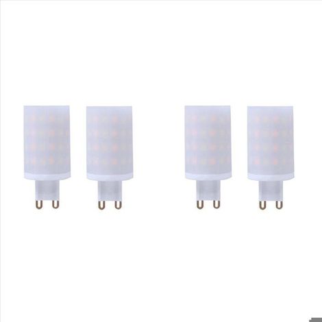 4x Ampoule LED connectée Tuya WiFi G9, intensité variable, blanc réglable 2700–6500 K, 6 W, pour lustre et applique murale