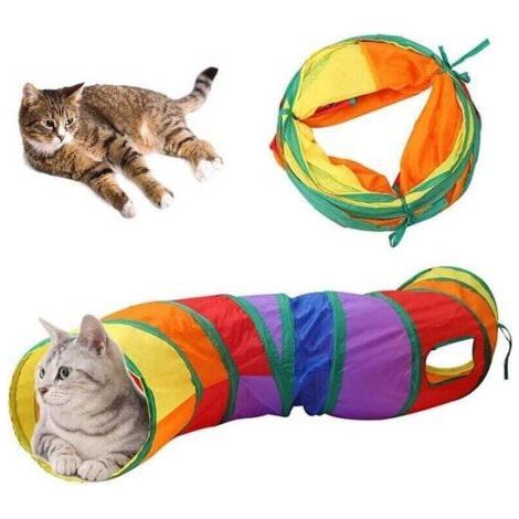 Cat Tunnel，Interactive Cat Toy Is Also Included，Cat Toys，Cat Tunnels for Indoor Cats，Cat Tube，Collapsible (1/4)