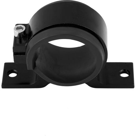 50-mm-Halterung aus Aluminiumlegierung zur Montage einer Kfz-Kraftstoffpumpe, einfacher Befestigungskragen, schwarzer Filter. (1/5)
