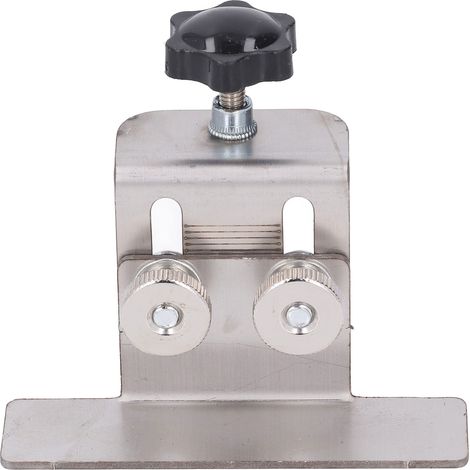 Positionneur de porte d'armoire en acier inoxydable à serrage 0-36 mm pour installation de porte d'armoire (1/5)