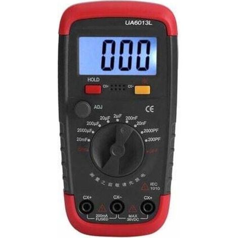 Capacimètre professionnel, testeur de capacité numérique 0,1 pF - 20000uF, avec compteur de capacité à rétroéclairage LCD (1/4)