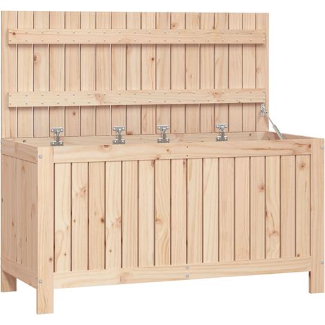 Cassetta portaoggetti per mobili da giardino 115 x 49 x 60 cm in legno di pino massiccio 020013001