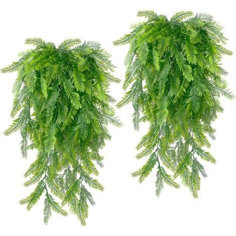 8Pcs Plante Artificielle Tombante Fougère Artificielle Plantes Artificielles Suspendues Fausse Plante Verte Tombante Suspendue Fougère Plante Artificielle Décor Intérieur Extérieur Arche Jard (1/4)