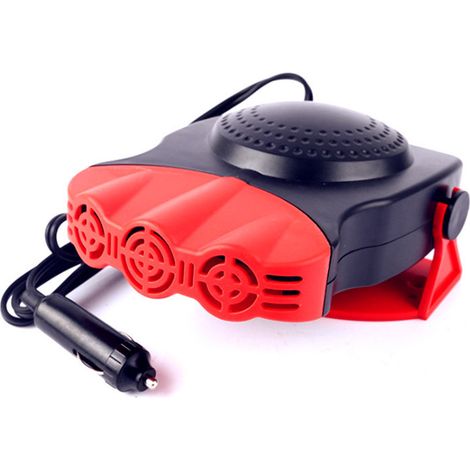 Chauffage soufflant pour voiture, dégivreur portable pour camping-cars, camions, camping-cars et voitures, rouge et noir, 12 V, 200 W (1/5)