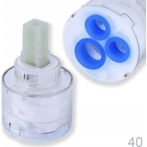 Cartuccia in ceramica da 40 mm per rubinetti di vasca, doccia e lavabo (1/5)