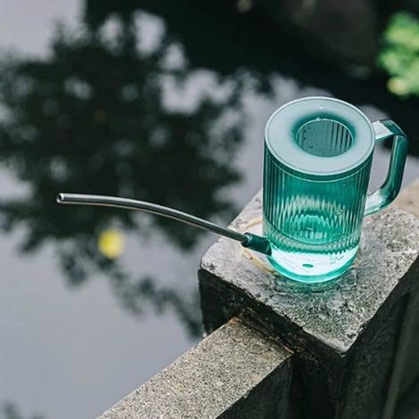 1PCS Arrosoir, bec long, transparent, 1L, pour plantes de bureau et jardin (1/4)