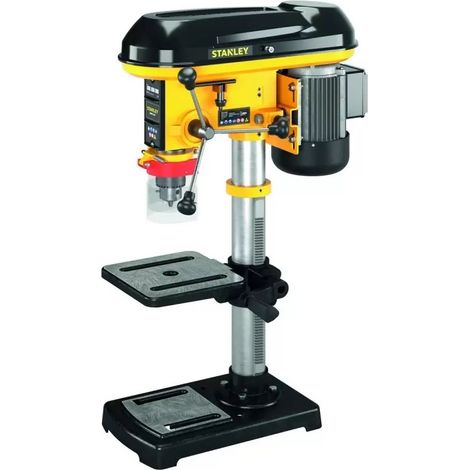 Stanley – Perceuse à colonne 600W – 9 vitesses – Mandrin 3 à 16mm – Pour perçage précis dans bois dur et métal (1/5)