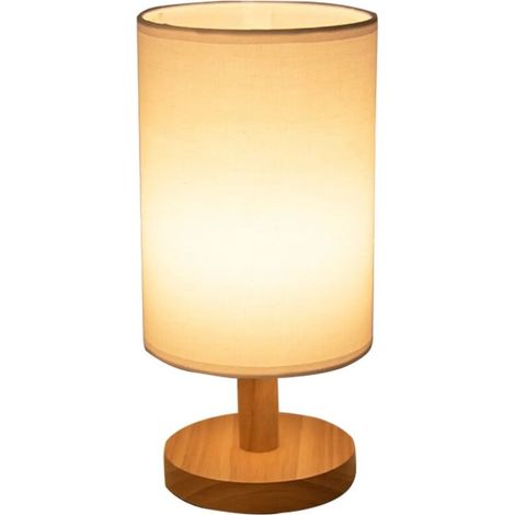 Klassische Schreibtischlampe aus Holz, Augenschutz, USB-aufladbar, zylindrische Form, Leuchte
