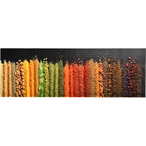 Tapis de cuisine lavable - Tapis de salon Style Moderne Épice 60x300 cm BV951549 (1/5)