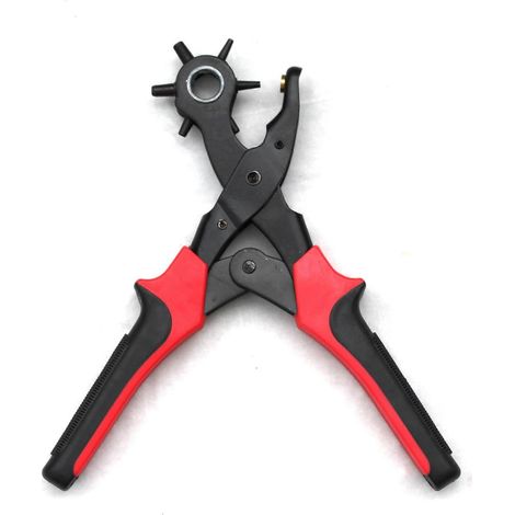 Lederlocher [Perfektes Set] Professioneller Gürtellocher - Rot (1/5)
