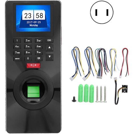 Système de contrôle d'accès numérique avancé - empreinte digitale, mot de passe, RFID, écran LCD 2,4 pouces (1/5)