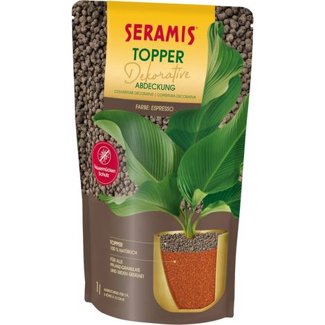 Seramis Pflanzgranulat Topper espresso 1 L Pflanzgranulat
