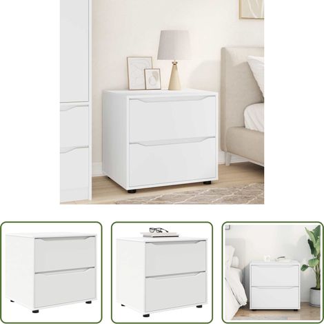 Schrank Weiß - Aufbewahrungsschrank Weiß 60 x 48 x 57 cm Holzwerkstoff (1/5)
