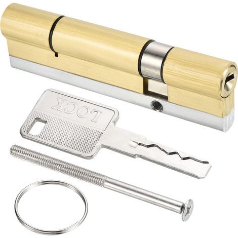 32.5/77.5 (110mm Globale) Européen Double Serrure Cylindre, Porte Cylindre Serrure avec 8 Clés pour Bois Portes, Aluminium Portes