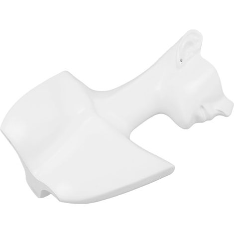 Présentoir à boucles d'oreilles mannequin blanc en résine, buste stable, porte-boucles d'oreilles et organisateur de colliers. (1/5)