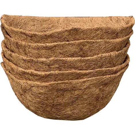 Pack of 5 Coco Wall Basket Planter Liner (40cm) (1/5)