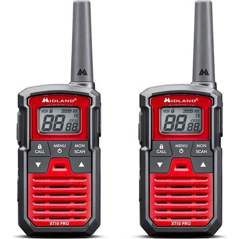 Talkie-walkie Midland XT10 Pro - Noir/Rouge-AquaForge (1/5)