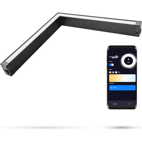 Faretto lineare a LED ad angolo orizzontale WiFi Zigbee Ultron 16W per binari magnetici SMART TRACK 230VAC 3000-5000K dimmerabile (1/5)