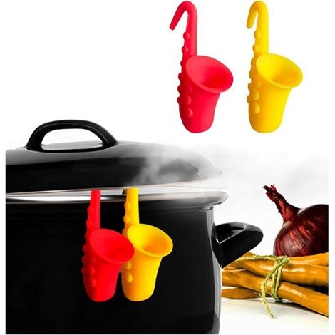 Silikon-Löffelablage, 2er-Pack Silikon-Küchenlöffelhalter, Silikon-Löffelablage, Utensilienablage, Silikon-Löffelablage zur Aufbewahrung von Küchenutensilien