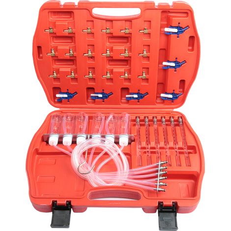 Kit D'outils de Test Débit D'huile pour Injecteurs Diesel, Testeur D'injecteurs Carburant Automatique, Adaptateur Retour Common Rail (1/5)