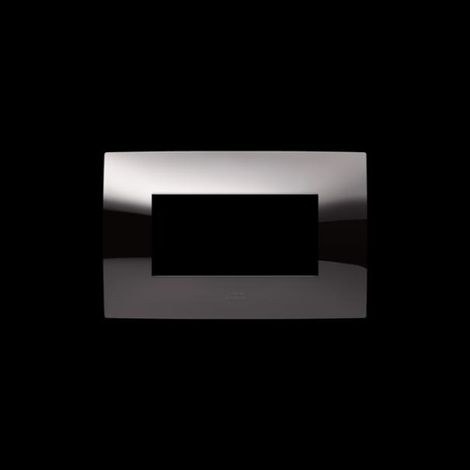 Placca 4 moduli metal black lucido abb chiara 2csk0417ch