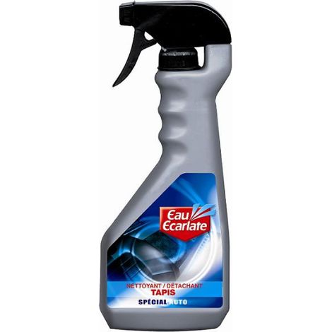 Nettoyant détachant tapis et moquette – Vaporisateur 500ml – Formule triple action pour taches tenaces – Utilisation sur tous types de tissus – Eau Ecarlate